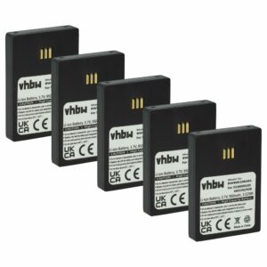 5x Bateria vhbw 3BN78404AA para telefones Ericsson DECT - 950 mAh 3.7 V Li-Ion