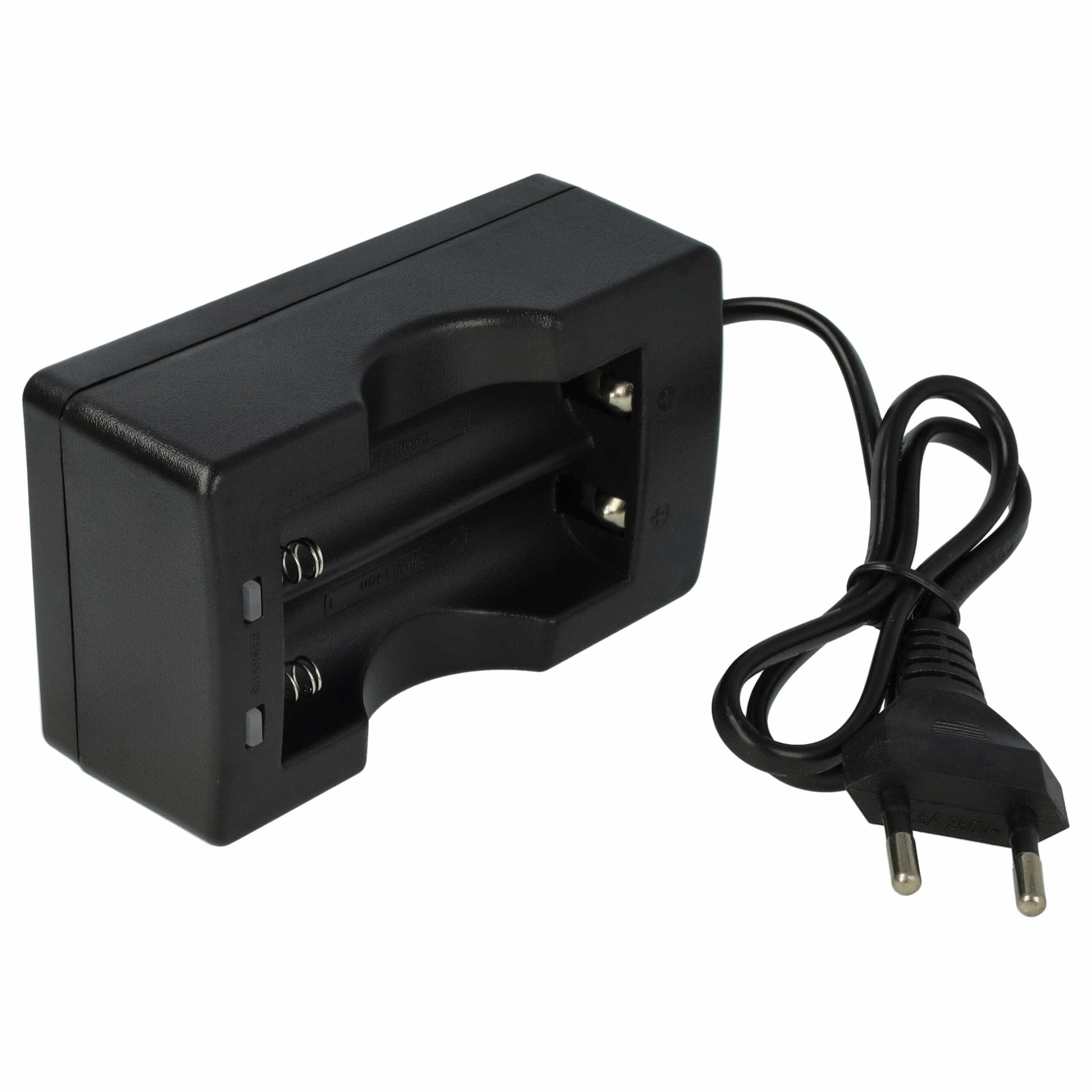 Carregador vhbw para 2 baterias Li-Ion 17670 e 18650 (3.7V) - Image 3