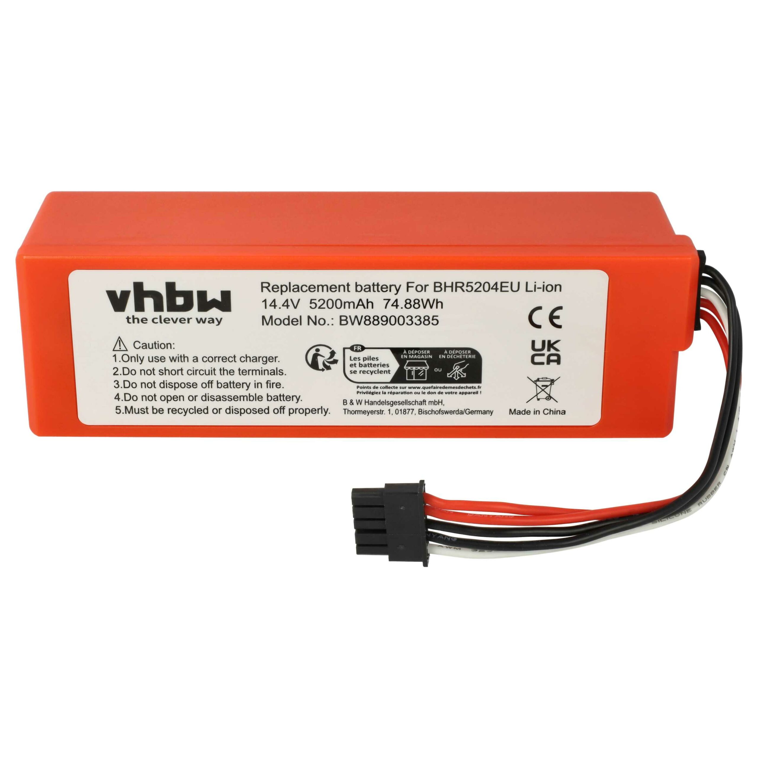 Bateria vhbw compatível com Xiaomi (BYD D099-4S2P, 260S-INR-MH1-4S1P) - 5200mAh, 14.4V, Li-Ion - Image 3