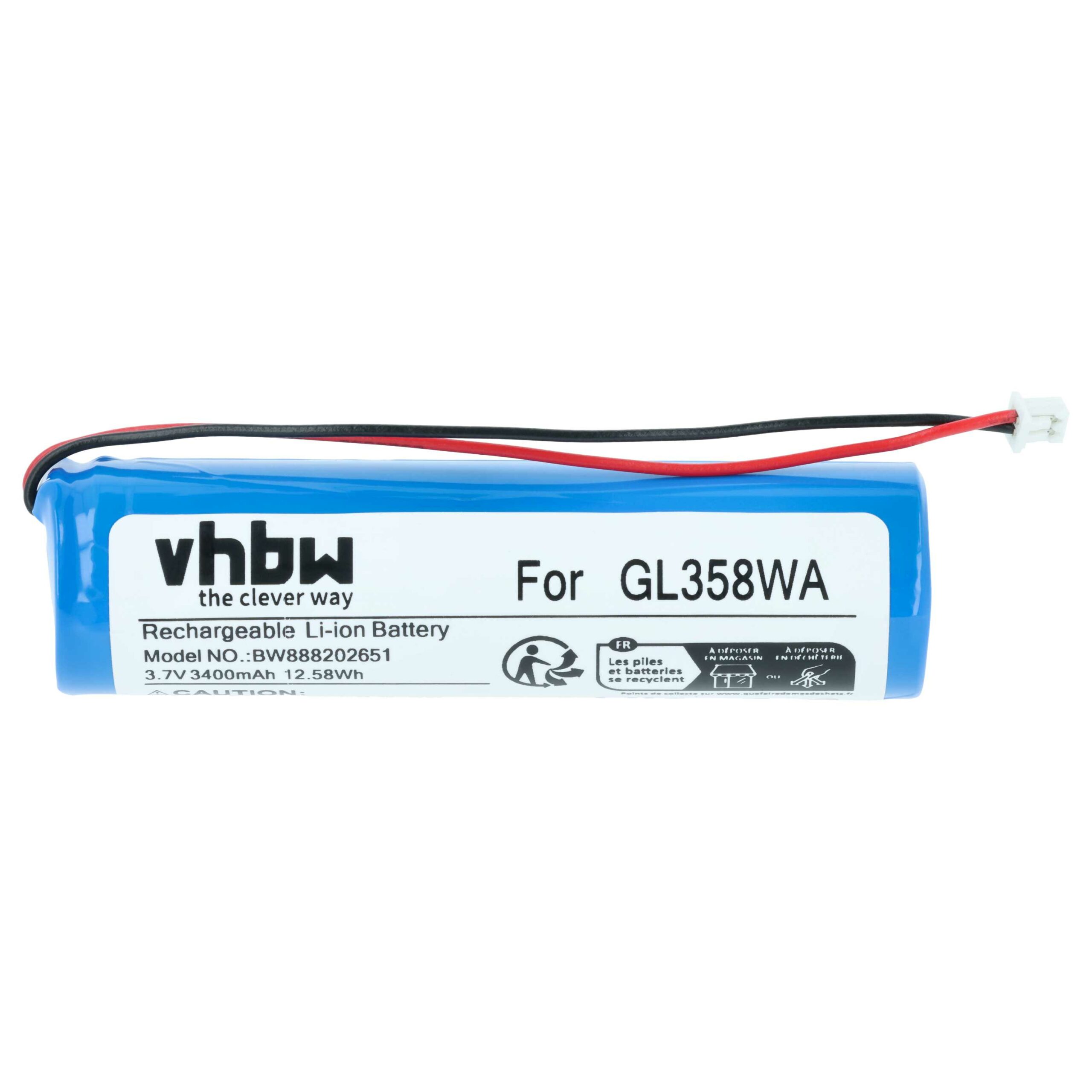Bateria para Comandante de Drone DJI GL358WA 3400mAh 3.7V vhbw - Image 3