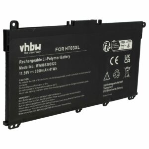 Bateria vhbw para HP HSTNN-DB8S, HSTNN-DB8R, HSTNN-IB80, 5LM85AV - 3550 mAh 11.55 V Li-polímero