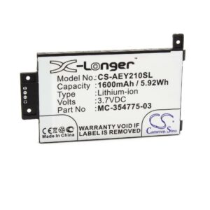 Bateria vhbw para E-Book Amazon S2011-003-A, S2011-003-S - 1600 mAh 3.7V Li-Ion