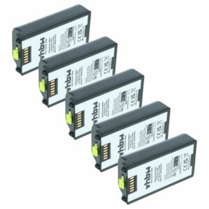 5x Bateria Compatível Symbol 82-127909-02, BTRY-MC31KAB02 para Scanner de Códigos de Barras Symbol - 4400 mAh 3.7 V
