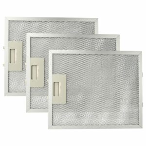 3x Filtro de Gordura Metal Longa Duração compatível com AEG 4055101671