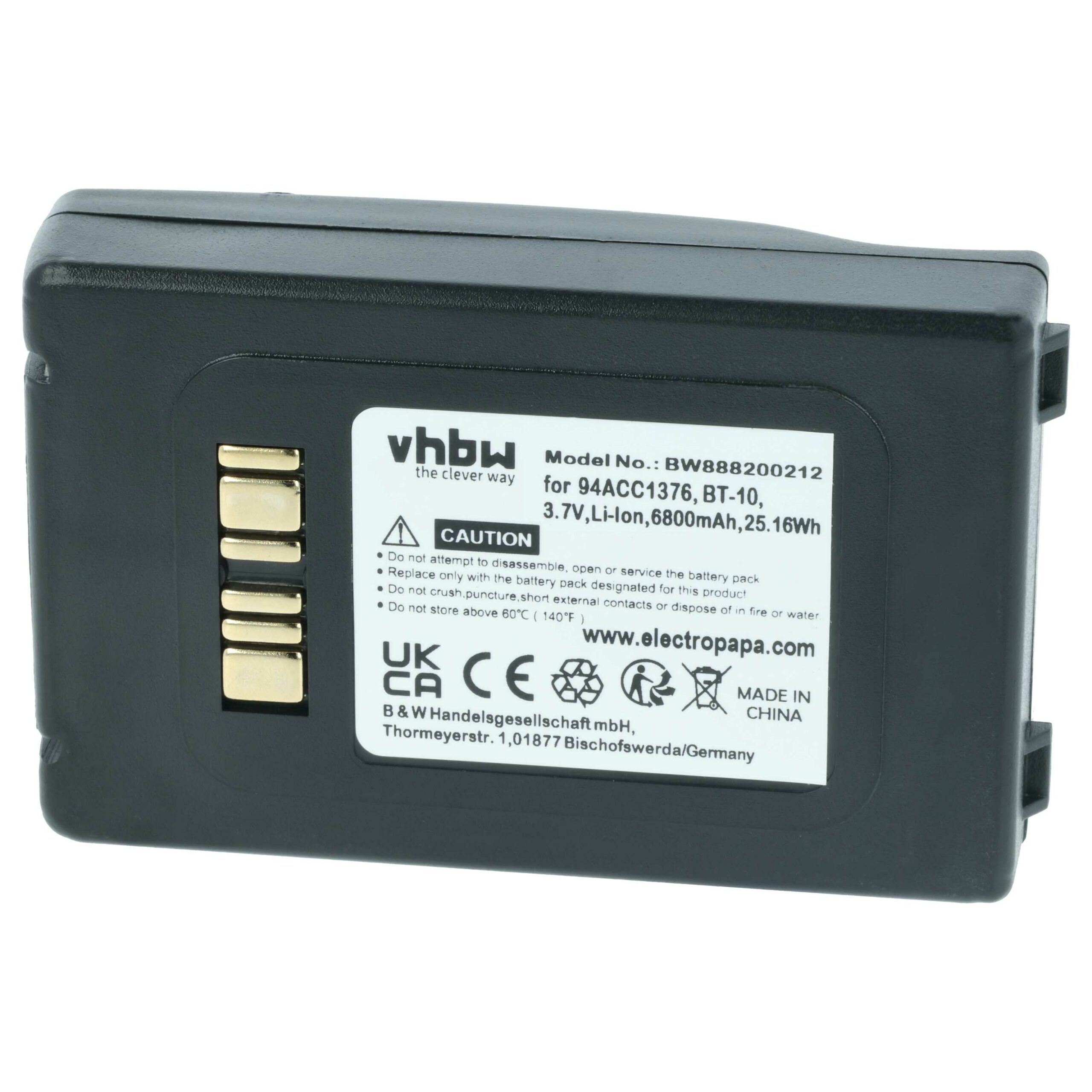 2x Bateria vhbw para Datalogic 94ACC0112, 94ACC1376 - Scanner POS 6800 mAh 3.7V - Image 3
