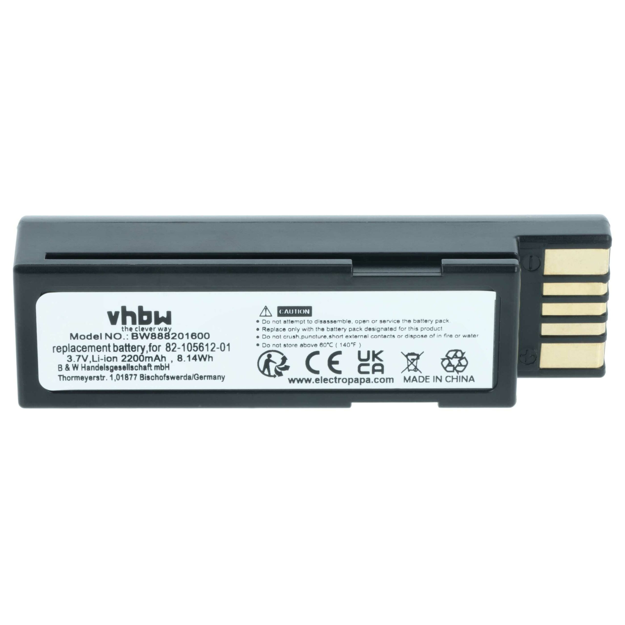 Bateria vhbw para Zebra BTRY-36IAB0E-00, 82-166537-01 - Scanner POS 2200 mAh 3.7 V - Image 3