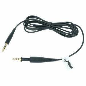 Cabo de áudio para auscultadores AKG K430 e compatíveis, 110 cm, vhbw