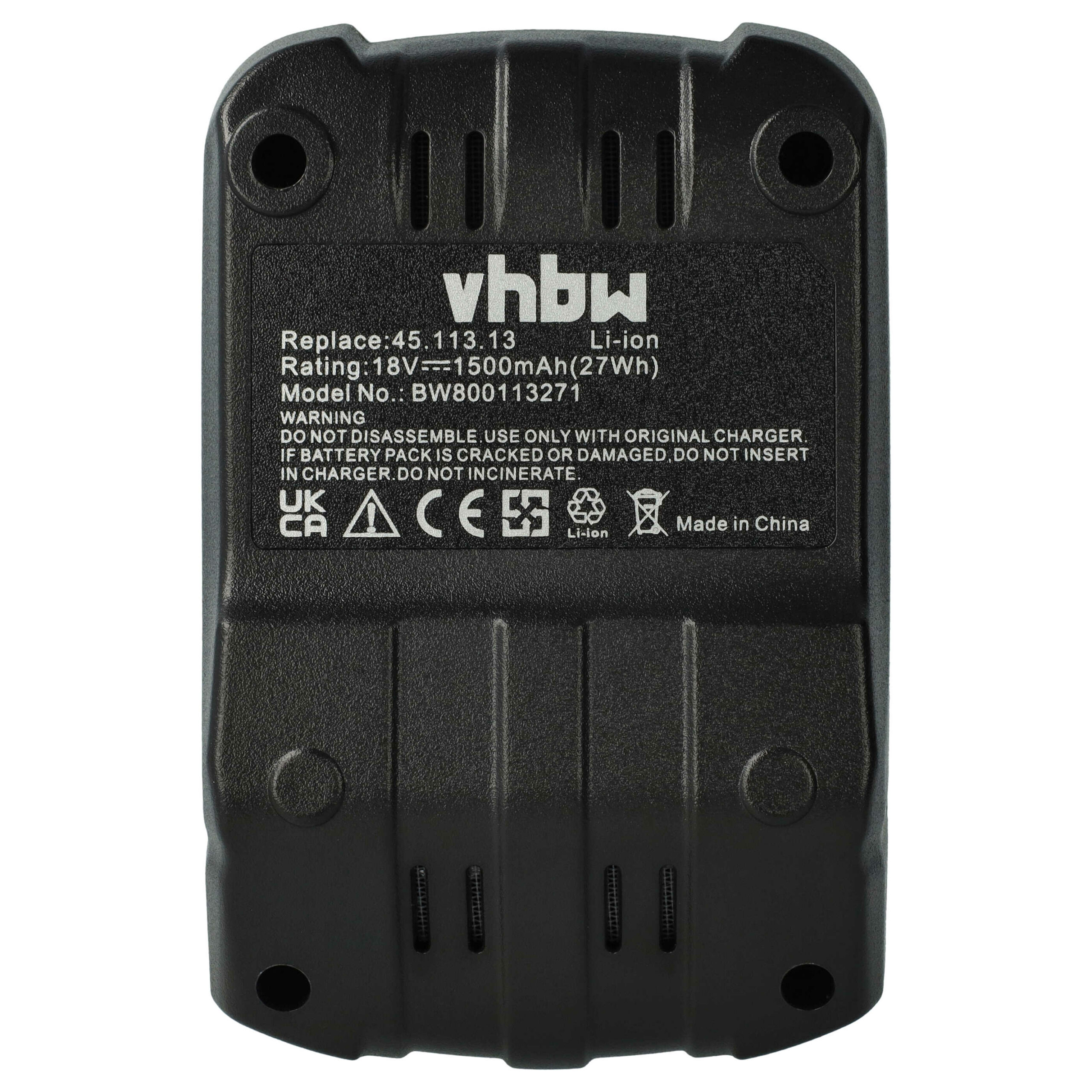 Bateria vhbw compatível com Einhell 4511314, 45.113.14 - 1500 mAh, 14.4 V, Li-Ion - Image 3