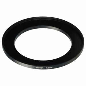 Adaptador Step-Up Ring 55 mm para 72 mm para Objetivas de Câmara Fotográfica