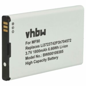 Bateria compatível com router móvel ZTE/MTS vhbw - 1800 mAh 3.7V Li-Ion