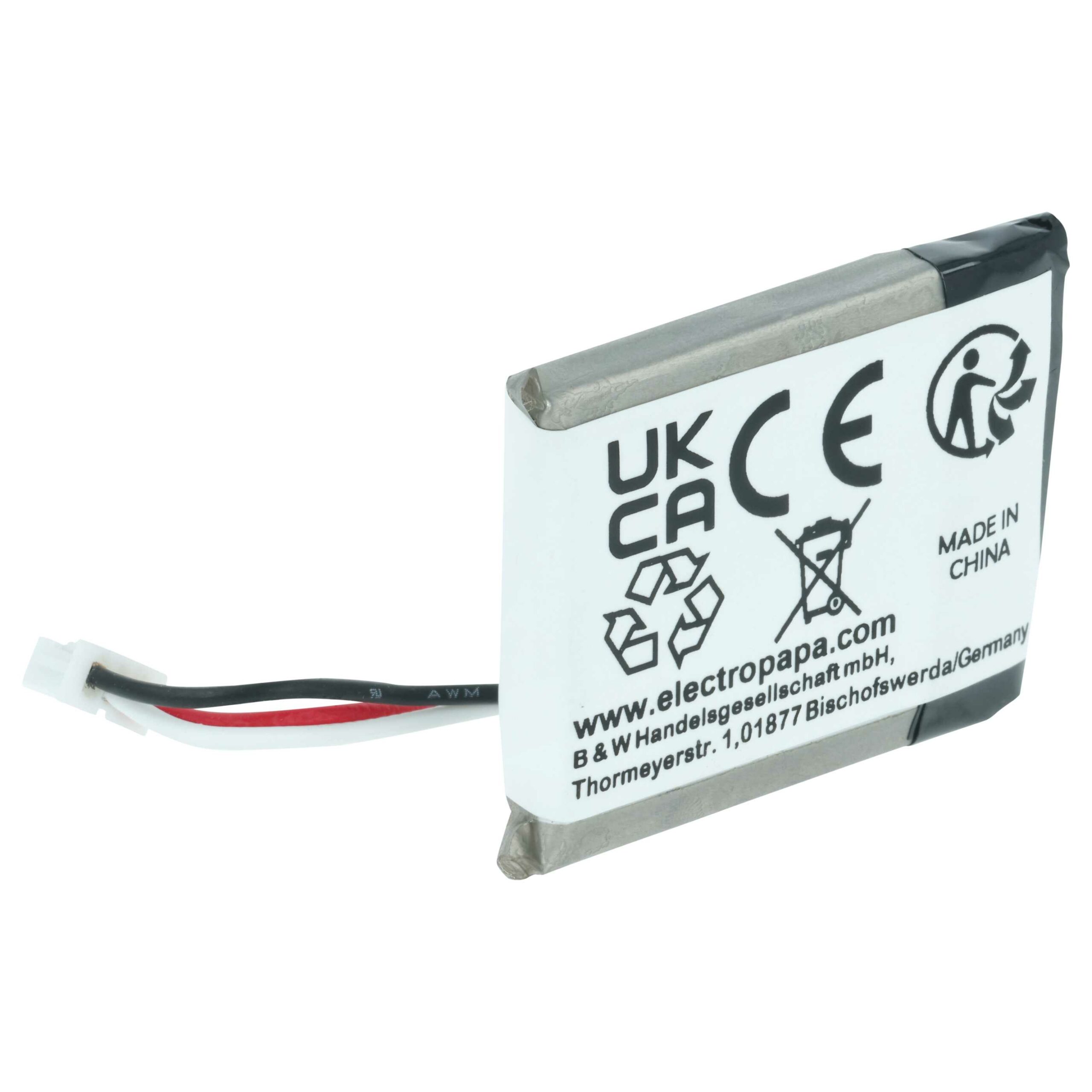 Bateria de substituição vhbw para auriculares Logitech 533-000095 - 450 mAh 3.7 V Li-polymer - Image 2