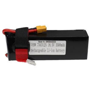 Bateria vhbw 3500 mAh 18.5V Li-polymer XT60 para Veículos Telecomandados