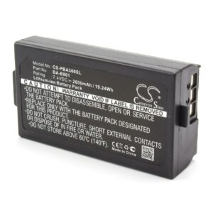 Bateria vhbw para Impressora Brother PJ7, BA-E001 - 2600 mAh 7.4 V Li-Ion