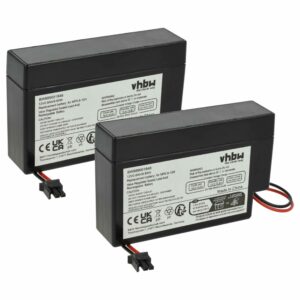 2x Bateria substitui MP0.8-12H - 800 mAh 12V AGM, conector AMP