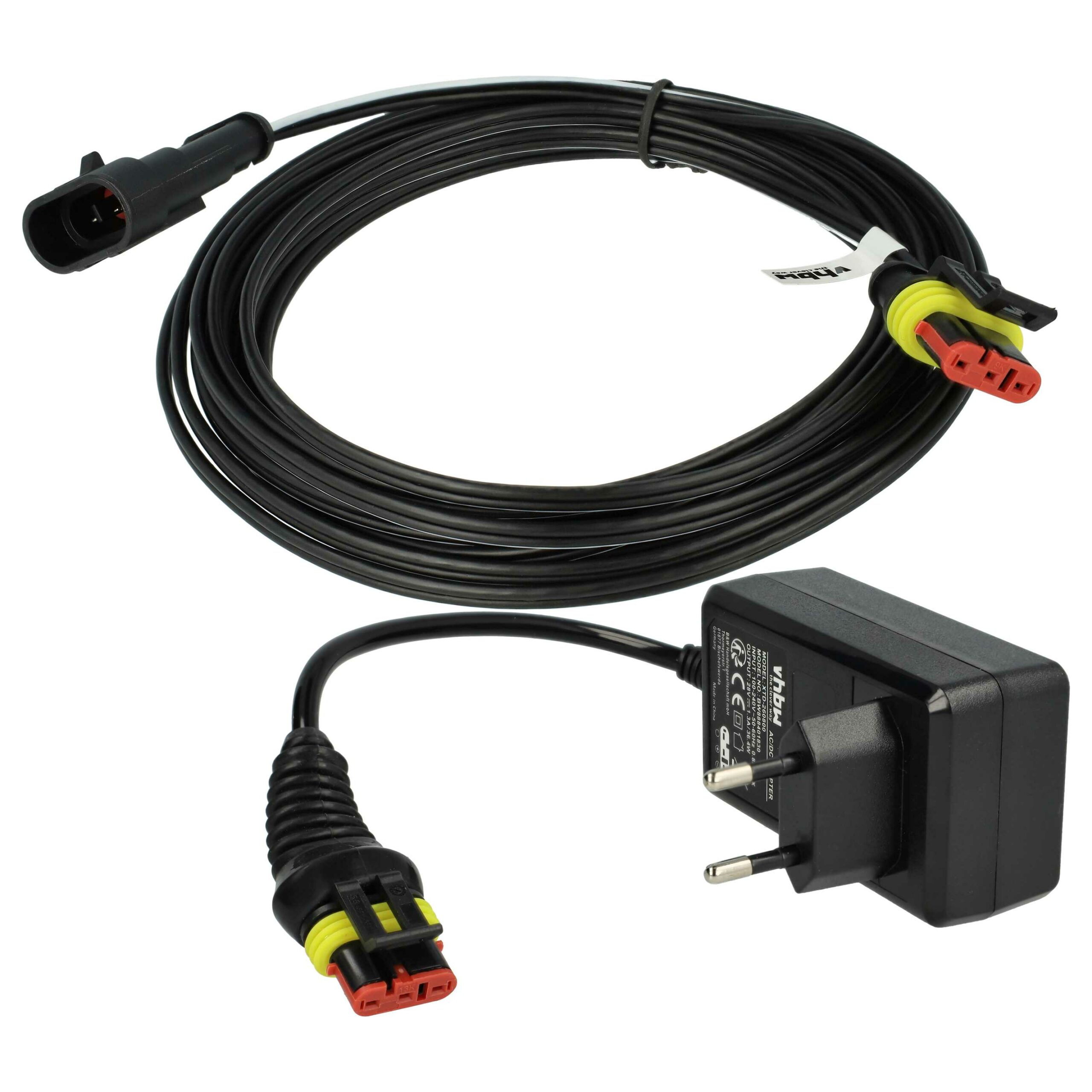 Adaptador e Cabo de Carregamento vhbw 5m para Cortadores de Relva Robóticos Gardena, Husqvarna, McCulloch e Flymo