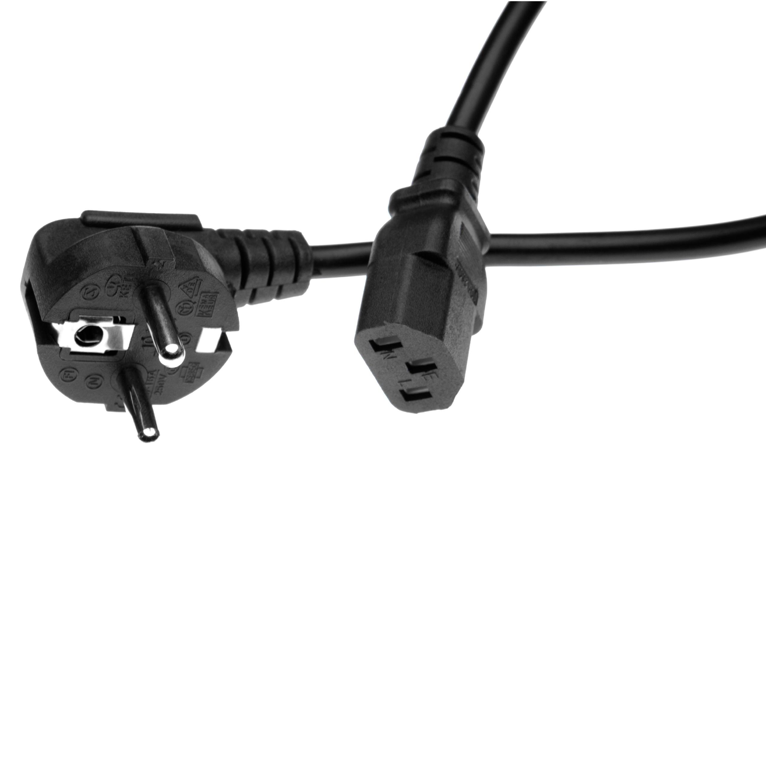 Cabo de Alimentação C13 Euro Plug para Robô Aspirador vhbw - 1,2 m (Pack 3 unidades) - Image 2