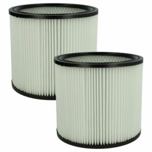 2x Filtro Redondo de Substituição para Aspirador ShopVac 126282903041, 026282290038 - vhbw