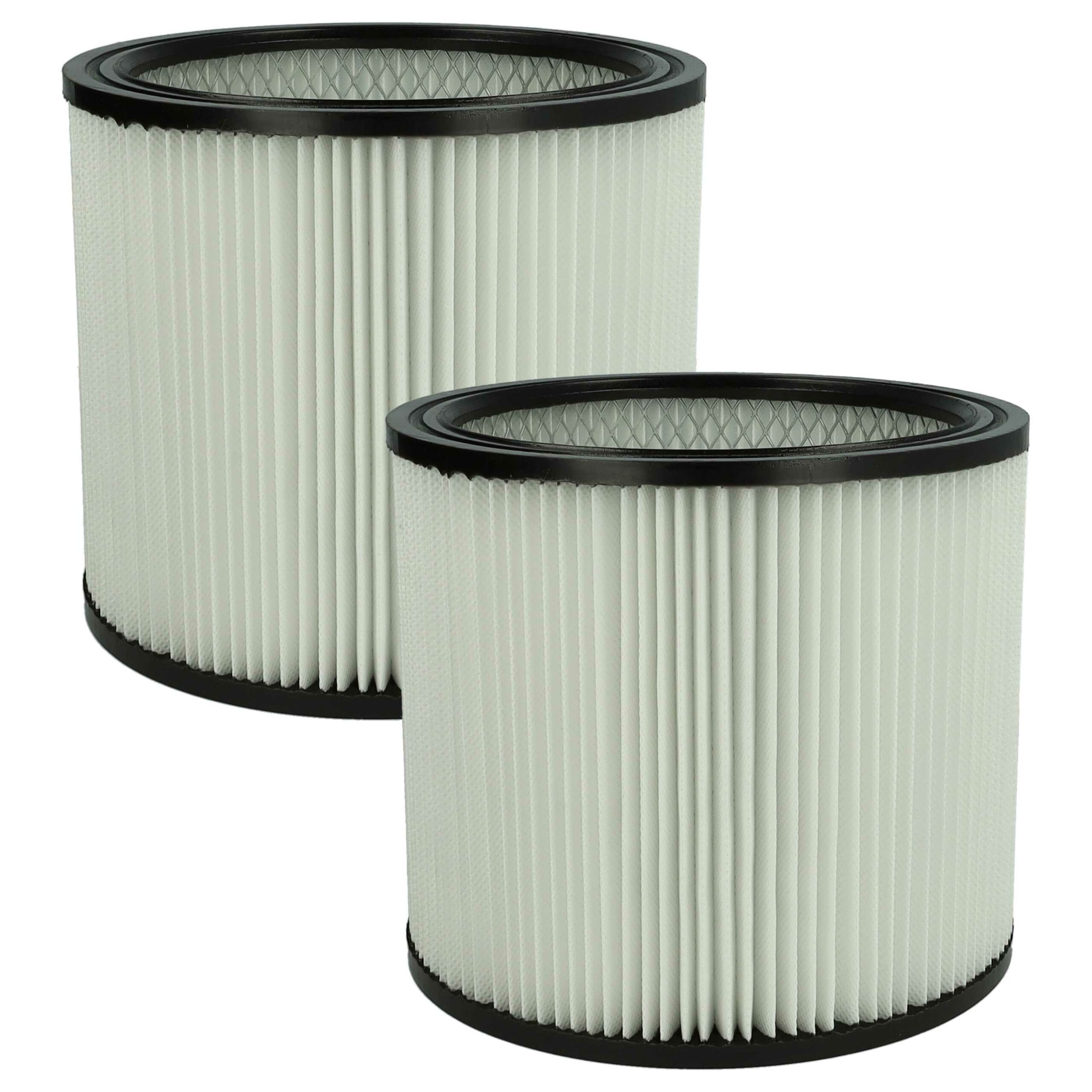 2x Filtro Redondo de Substituição para Aspirador ShopVac 126282903041, 026282290038 - vhbw