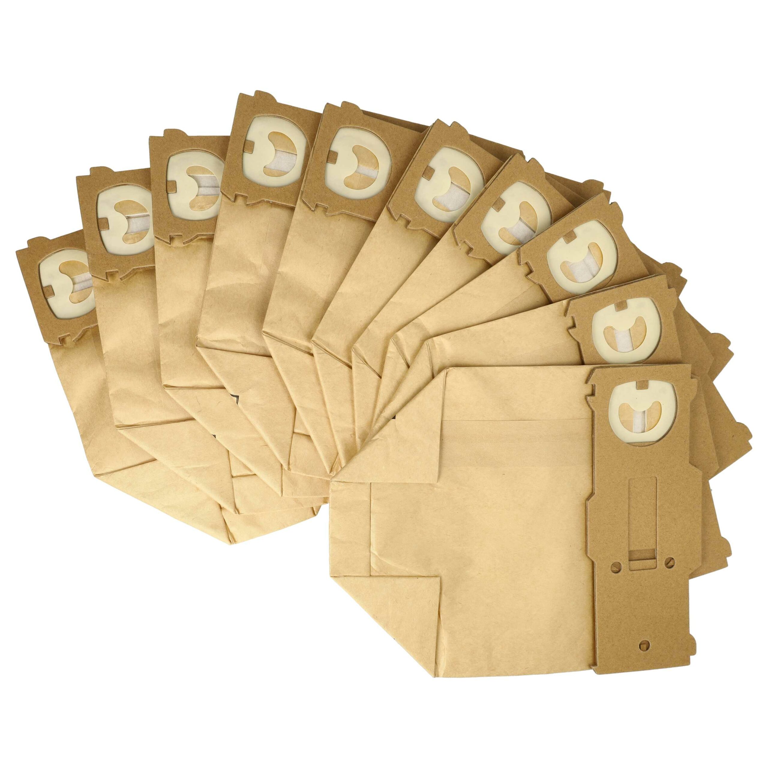 Pack 10x Sacos para Aspirador vhbw compatível Menalux 6971P Vorwerk - Papel - Image 2