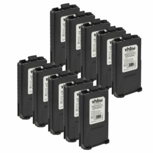 Bateria 10x para Rádio Baofeng BL-5 - 1800 mAh 7.4 V Li-Ion vhbw