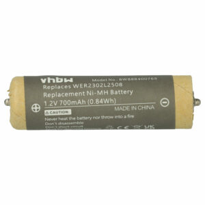 Bateria para Máquina de Barbear Panasonic WER2302L2508 - vhbw 700 mAh 1.2 V NiMH
