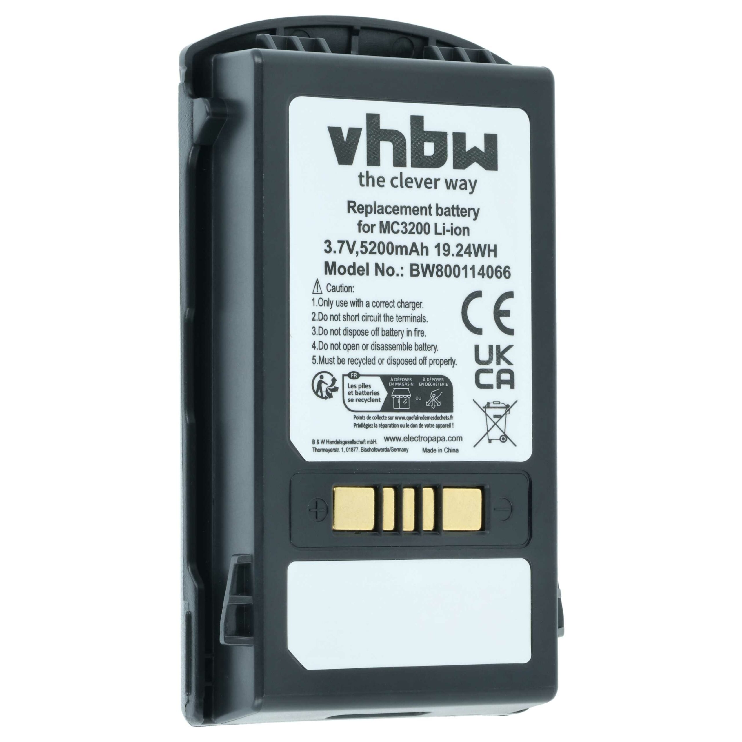 2x Bateria compatível Motorola 82-000012-01, BT-000375 para Scanner POS Motorola - 5200 mAh 3.7 V - Image 3
