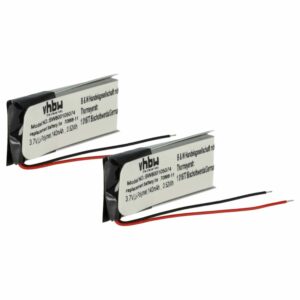 Bateria Wireless Headset 2x vhbw compatível com Jabra AHB371030PA, 73366-01, 70868-1 - 140 mAh 3.7 V Li-polymer