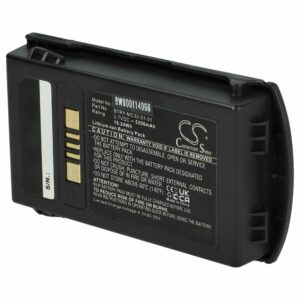 Bateria vhbw compatível com Motorola / Zebra 82-000012-01, BT-000375 - 5200 mAh, 3.7 V