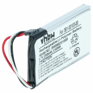 Bateria vhbw 361-00103-00 para Garmin - 250mAh, 3.7V, Li-polymer