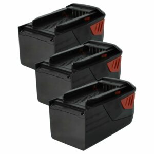 Pack de 3 Baterias vhbw 36V 3000 mAh Li-Ion para Ferramentas Hilti B36V, B36, 2203932, 418009