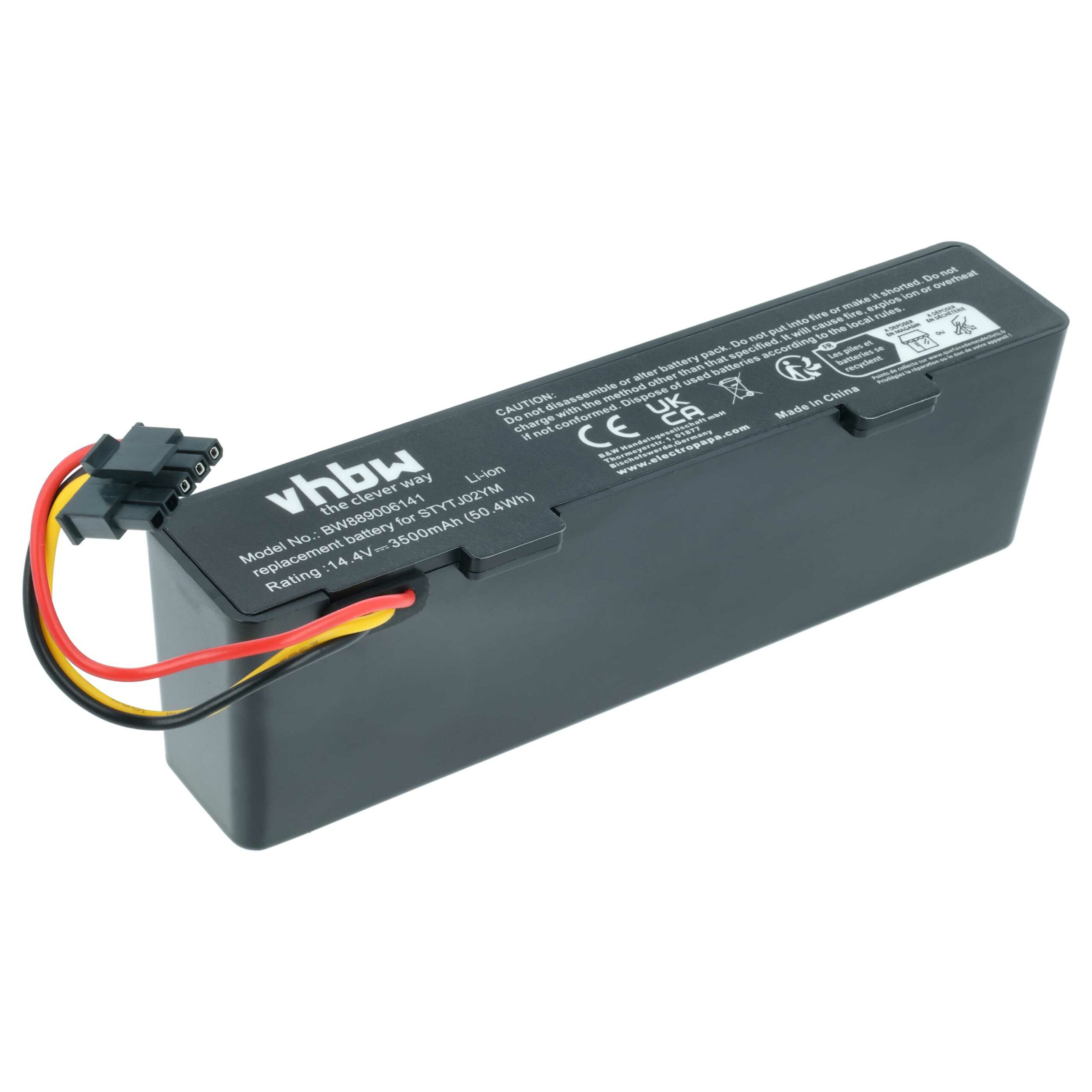Bateria vhbw compatível com Haier MH1-4S1P-SC para Proscenic, Xiaomi, Viomi - 3500mAh, 14.4V, Li-Ion