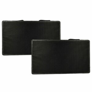 2x Filtro de Carvão Ativado Substituição Miele 4002514270456 para Coifa - 40 x 23.5 x 3 cm