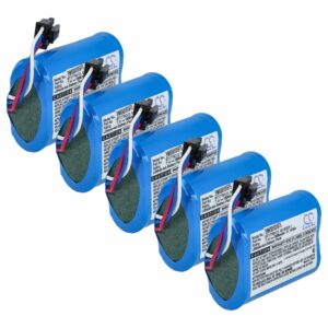 Bateria vhbw para Impressora Zebra - Substitui BT17790-1, BT17790-2, M3I-0UB00000-03, AK18353-1 - 1500 mAh 7.4 V Li-Ion (Pack 5x)