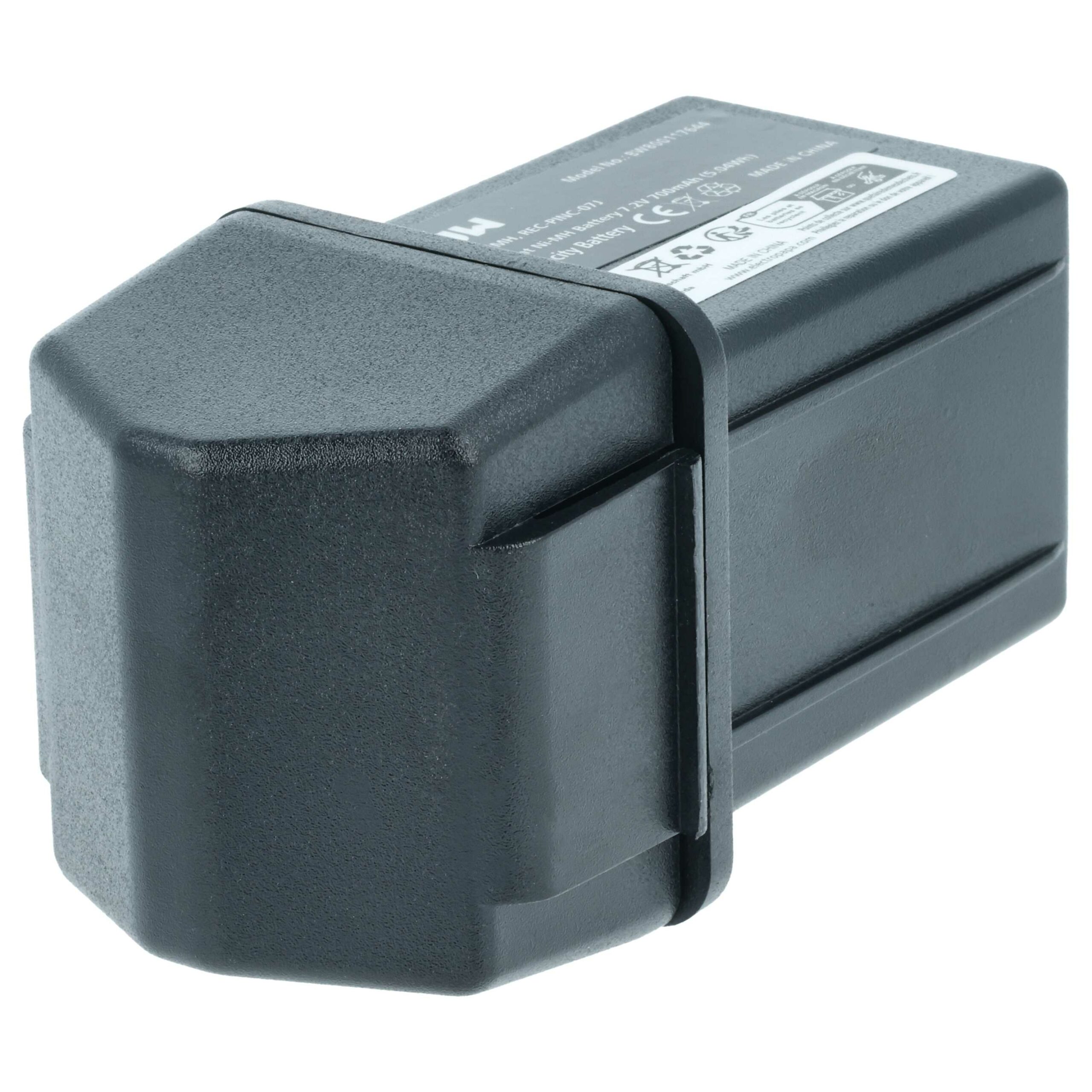 Bateria de Substituição para Comando Elca REC-PINC-07J, PINC 07MH - 700 mAh 7.2V NiMH vhbw - Image 2