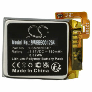Bateria vhbw para Smartwatch Fitbit LSS282024P - 160 mAh 3.87 V Li-polímero
