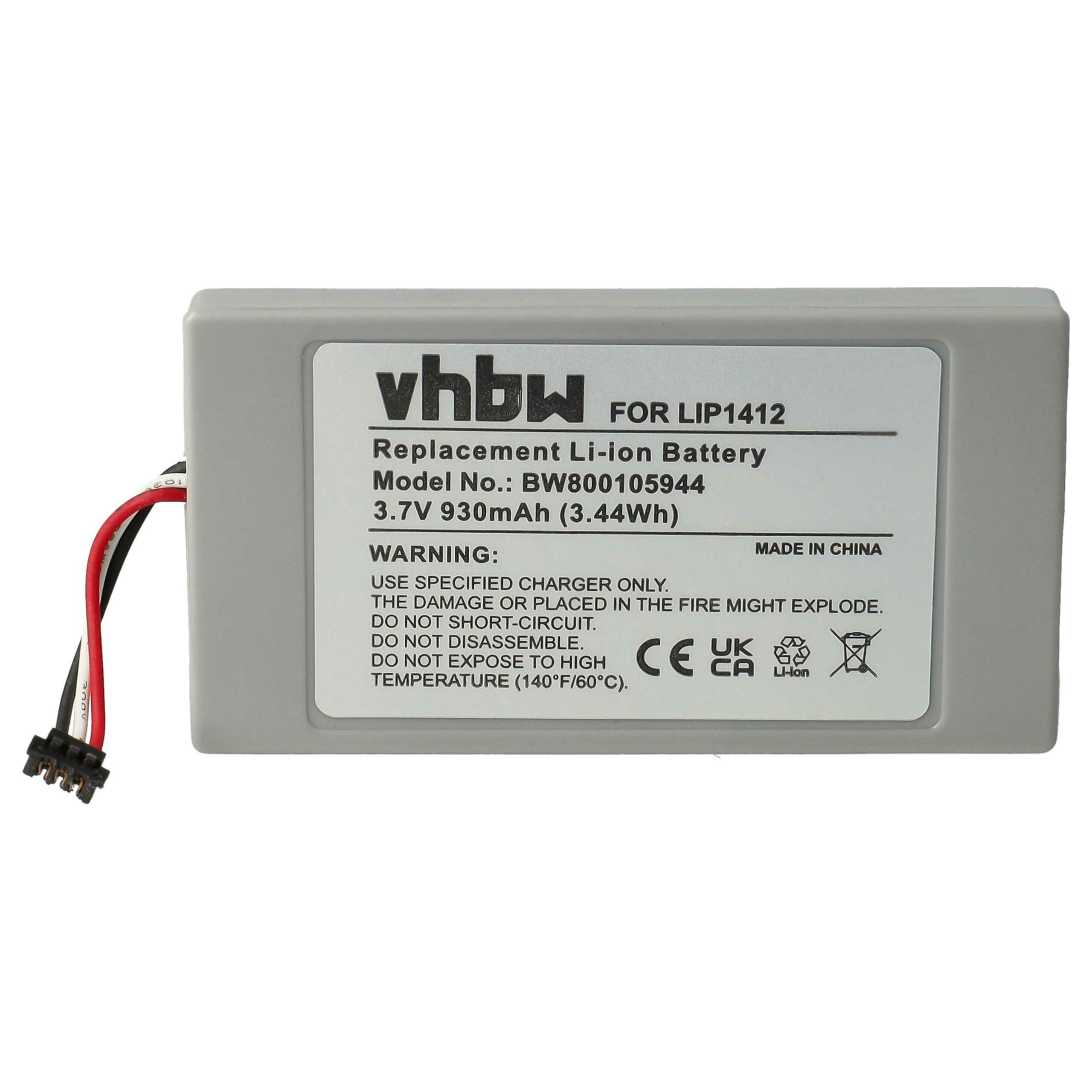 Bateria de substituição vhbw para comando PlayStation Sony 4-000-597-01, LIP1412 - 930 mAh 3.7 V Li-Ion - Image 3