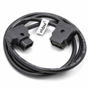 Cabo Adaptador D-Tap vhbw para Baterias Anton Bauer - D-Tap Macho para D-Tap Fêmea 1m
