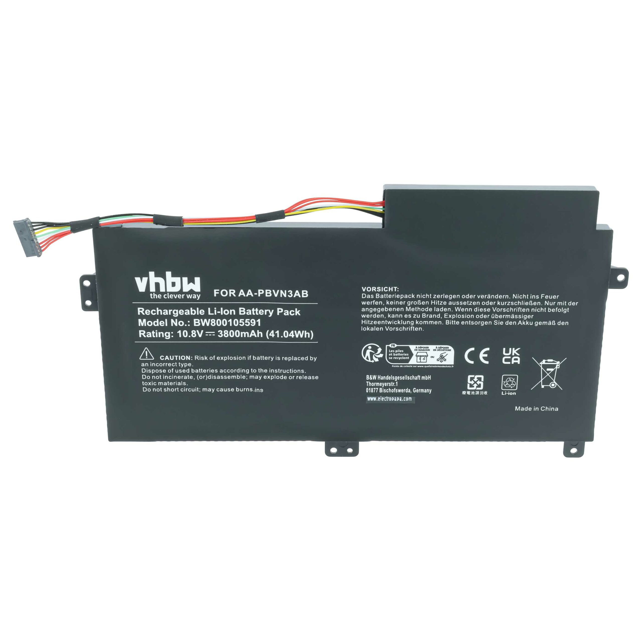 Bateria vhbw para Samsung - 3800 mAh, 10.8 V, Li-Ion (AA-PBVN3AB, BA43-00358A) - Image 3