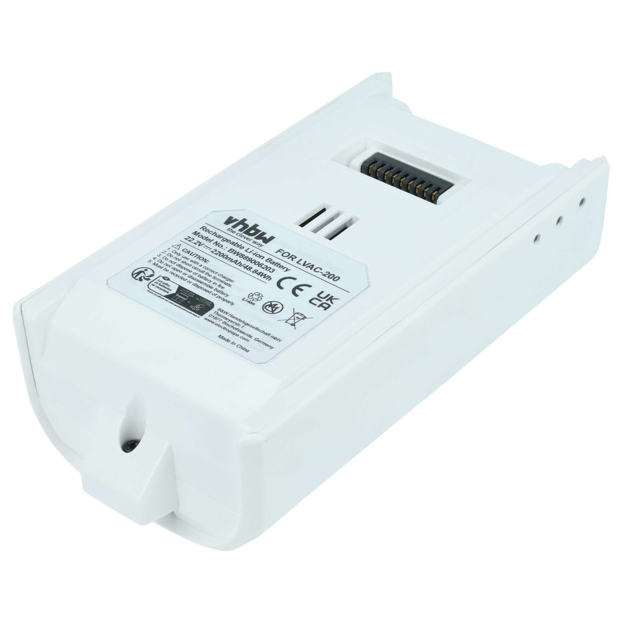 Bateria vhbw para Levoit LSV-V201B-WUS, 2200mAh, 22.2V, Li-Ion