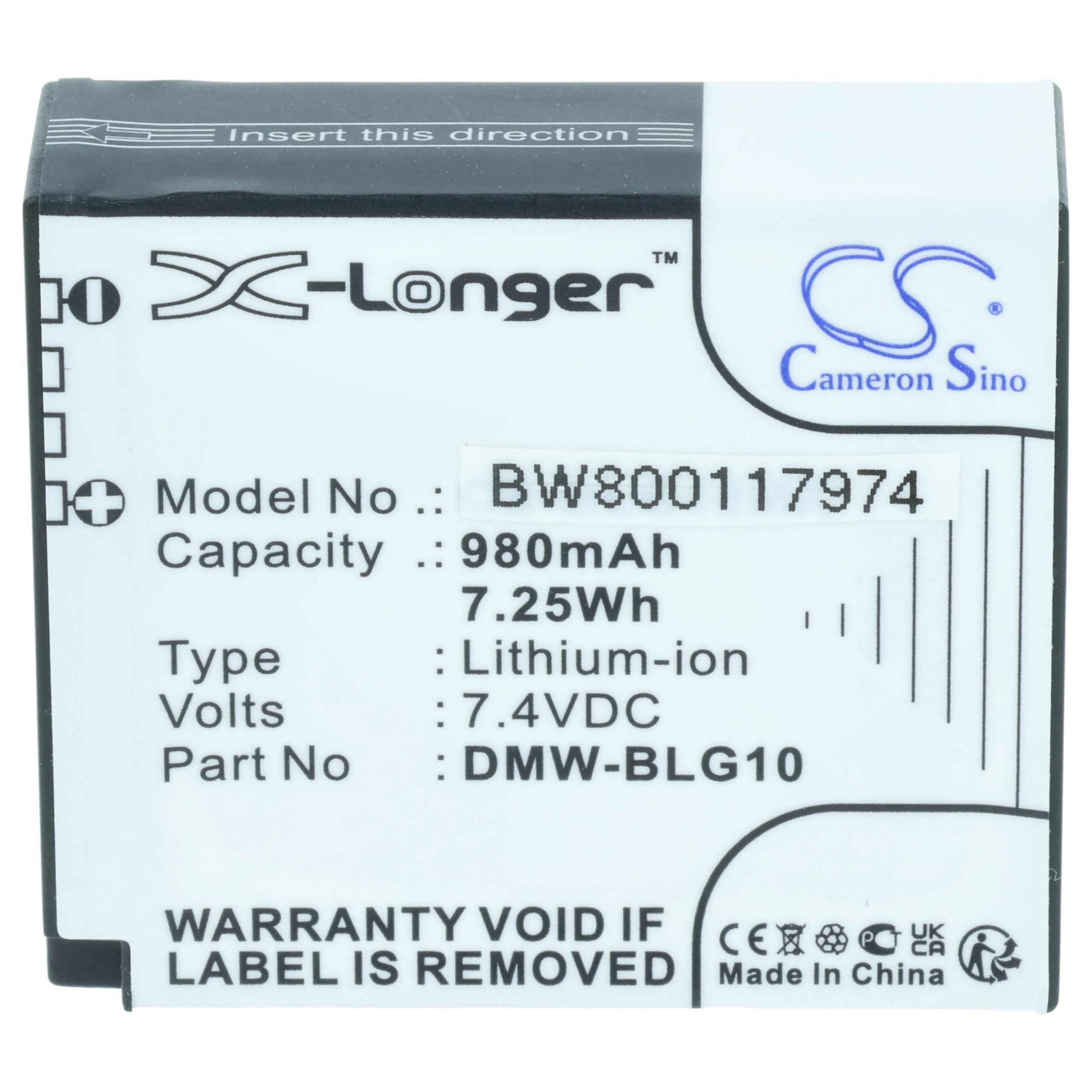 Bateria vhbw para Leica BP-DC15E, BP-DC15 - 980mAh, 7.4V, Li-Ion - Image 3
