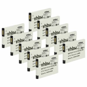 10x Bateria vhbw compatível com Siemens Gigaset 4250366817255 - Telefone DECT 700 mAh 3.7 V Li-Ion