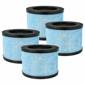 4x Filtro HEPA para Aroeve, CONOPU, Alrocket, Breezome e outros Humidificadores - Carvão Ativado vhbw