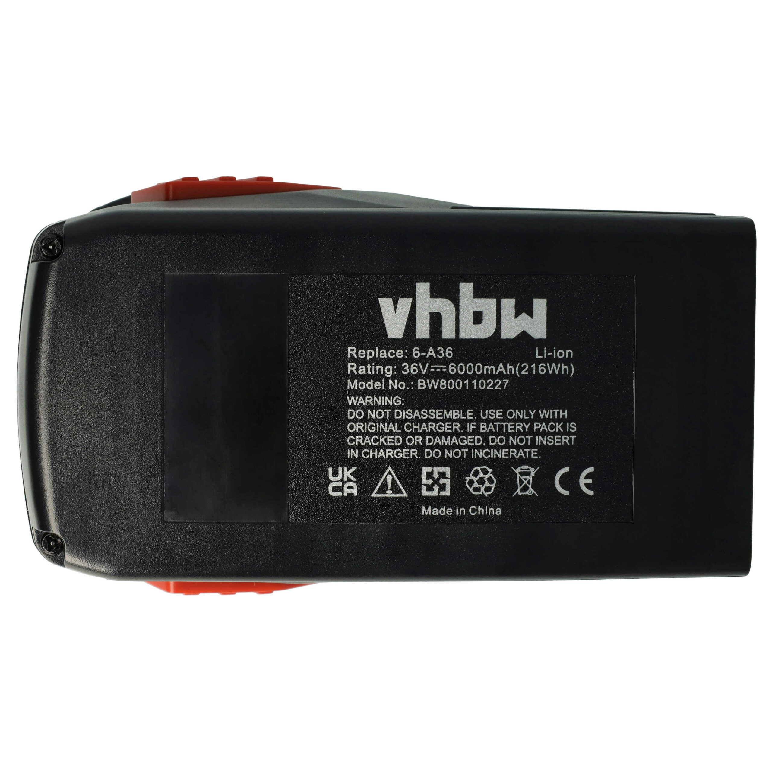 Bateria vhbw 36V 6000 mAh para Hilti TE6-A36, TE 7A, WSC 7.25-A36 e compatíveis - Image 3