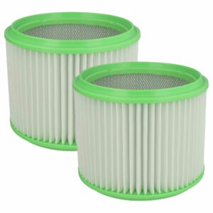 2x Filtro de Substituição para Aspirador Gisowatt/Makita 413525, branco/verde vhbw