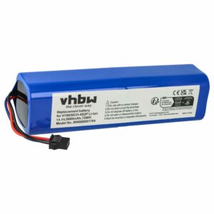 Bateria vhbw compatível com Xiaomi SUN-INTE-279, 4INR19/66-2, SUN-INTE-181 para Tefal e robôs de limpeza - 5000mAh, 14.4V, Li-Ion