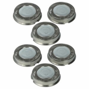 6x Cabeças de Corte para Máquina de Barbear Philips HQ30, Aço Inoxidável