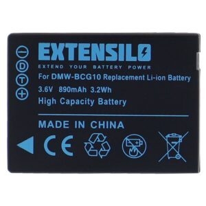 Bateria EXTENSILO para Leica BP-DC7, BP-DC7E - 890mAh, 3.6V, Li-Ion