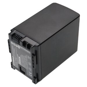 2x Bateria EXTENSILO para Câmaras Canon BP-827, BP-820, BP-828 - 2670 mAh 7.2V Li-Ion