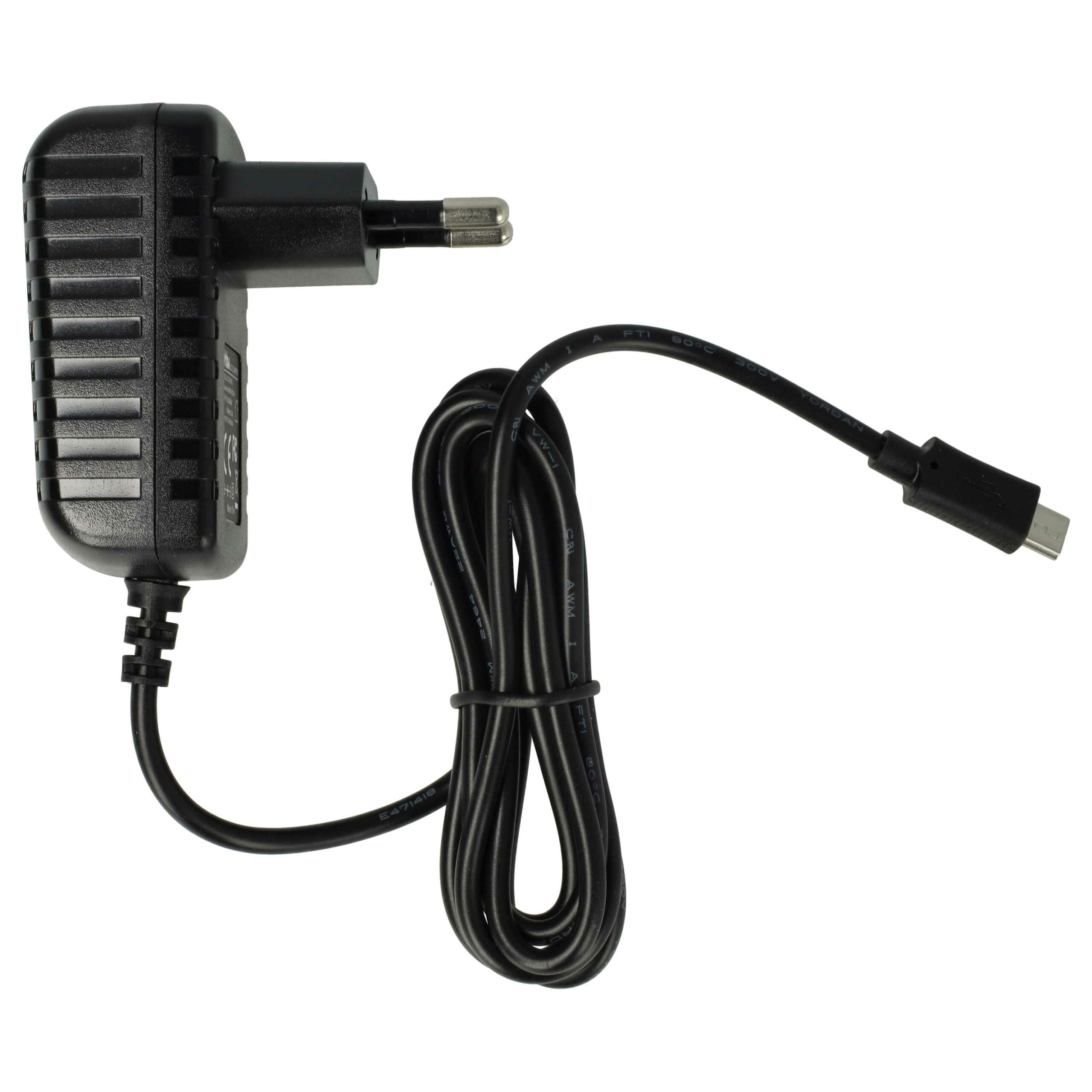 Carregador Micro USB vhbw compatível com Philips CP1759/01, CP1484/01 - 1.0 A / 5 V - Image 4