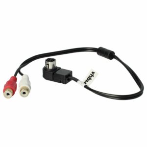 Cabo de Áudio vhbw compatível com JVC/Alpine KCA-121B para Auto-Rádio - 60 cm